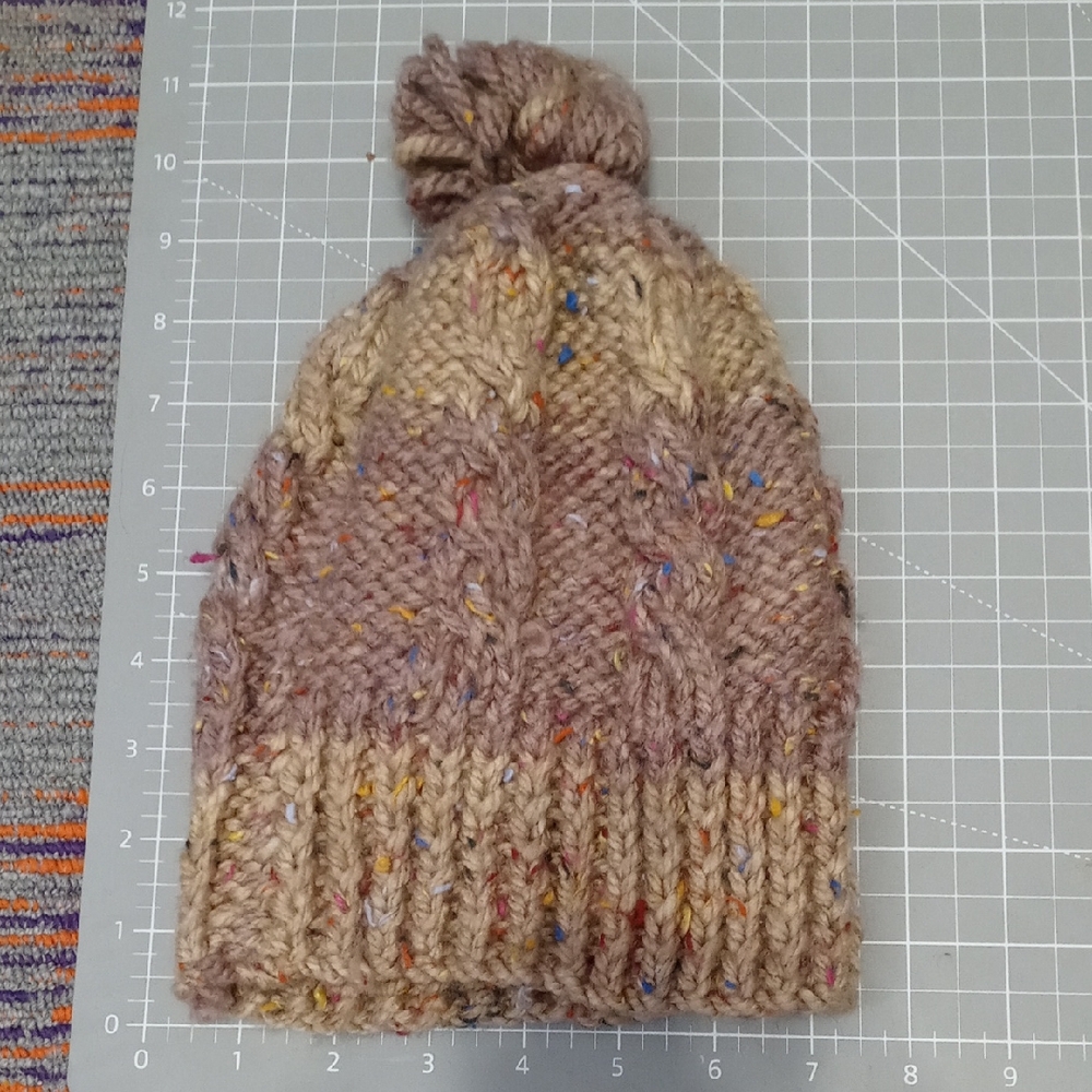 Speckled Knit Pom-Pom Beanie for Kids
